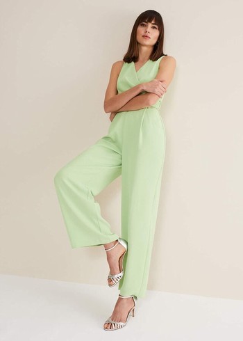 Phase Eight Lissia Wide Leg Jumpsuit Green Canada | GEXUFA-570